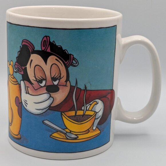 Disney Jumbo Tired Sleepy Minnie Mouse Mug - Picture 1 of 8